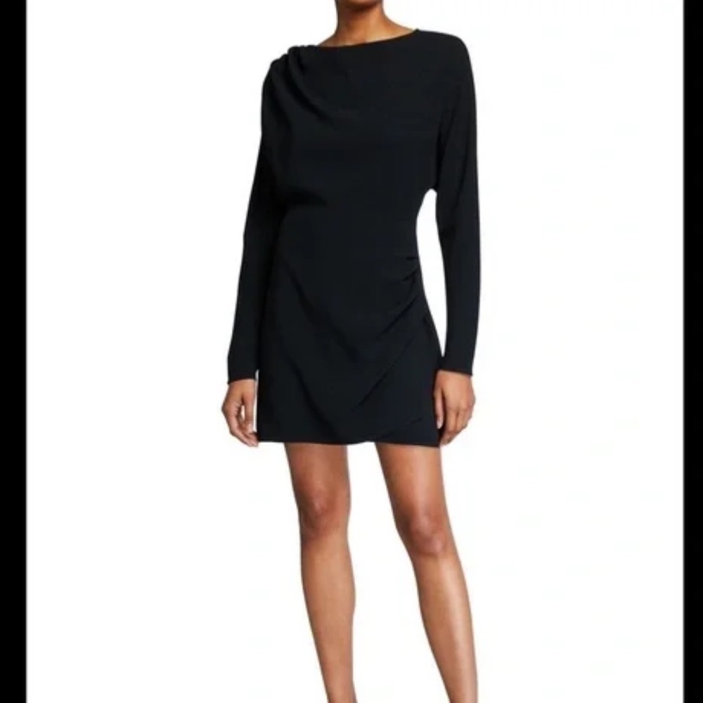 A.L.C. Black Greer Jewel neckline dolman Sleeve Dress size 6